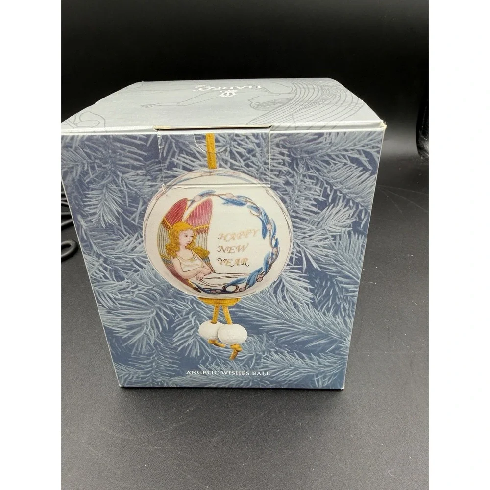 Lladro Angelic Wishes Ball Ornament 2003 🎶✨